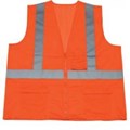 1284-OZ Orange Mesh Reflective Tape Class 2 Vest